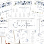 Wedding Thank You Cards Winter Blue Florals, thumbnail 5 of 6