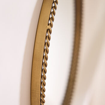 Gold Braided Wall Mirror, 3 of 4