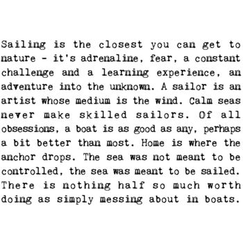 Sailor Gift, Sailing Enthusiast Quotes Print, 2 of 7