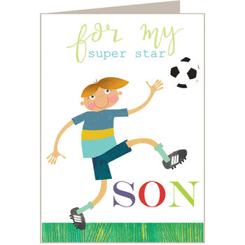 Football Son Greetings Card, 2 of 4