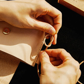 Craft Your Own Leather Small Bag With Our Diy Kit, 4 of 9