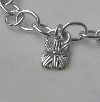 British Flag Clip On Charm In Sterling Silver, 2 of 3