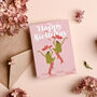 Dancing Frog Birthday Card | Cowgirl Frog Birthday Card, thumbnail 8 of 9