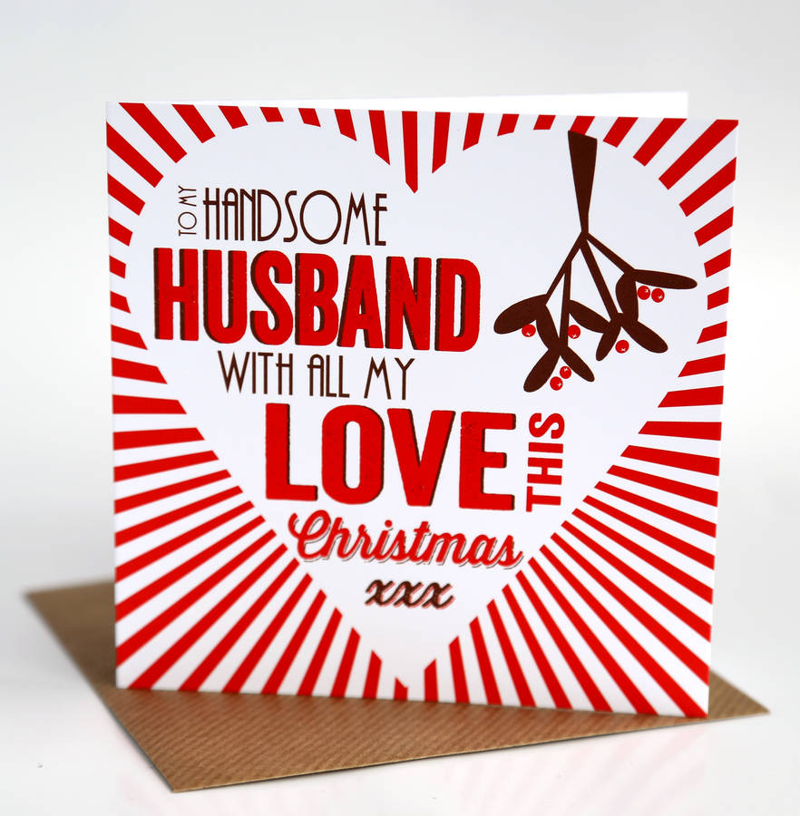 Husband Christmas Card By Allihopa