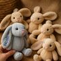 Personalised Plushie For Girls And Boys Bunny, thumbnail 3 of 5
