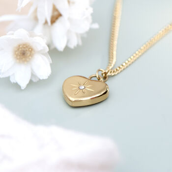 Personalised Celestial Heart Pendant Necklace, 4 of 7