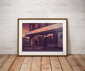 Wigan Casino Nightclub Travel Poster Art Print, 6 of 8