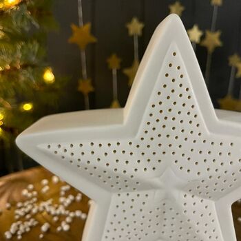 Ceramic LED Light Up Star, 4 of 4