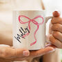 Personalised Bow Mug For Her, thumbnail 1 of 4