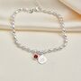 Personalised Silver Birthday Birthstone Bracelet, thumbnail 6 of 9