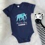 Elephant Dream Big Personalised Jungle Babygrow, thumbnail 7 of 8