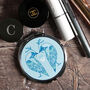 Lovebirds Compact Mirror And Lens Cloth Set Aqua Turquoise, thumbnail 1 of 12