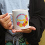 Personalised 'Crochet Flowers' Teacher Mug, thumbnail 1 of 4