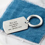 Personalised Sterling Silver Coordinate Keyring, thumbnail 2 of 3