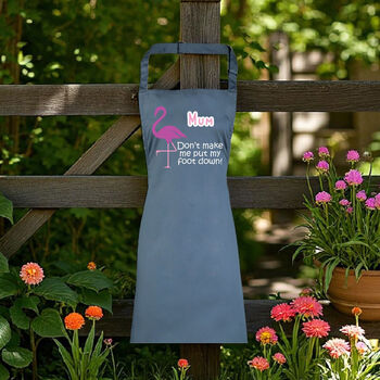 Personalised Flamingo Apron, 2 of 4