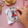 Christmas Mouse Mini Cross Stitch Kit, thumbnail 3 of 4