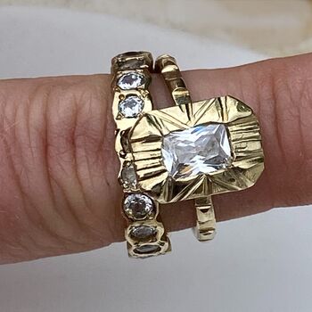 Midas Emerald Cut 1ct Diamond Solitaire Ring, 3 of 9