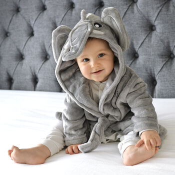 Personalised Soft Elephant Dressing Gown, 3 of 8