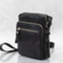 Personalised Small Leather Flight Crossbody Bag, thumbnail 4 of 12