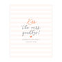 Kiss The Miss Personalised Hen Party Guest Book Print, thumbnail 3 of 5