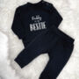Daddy Is My Bestie Baby Jogger And Sweatshirt Set, thumbnail 3 of 8