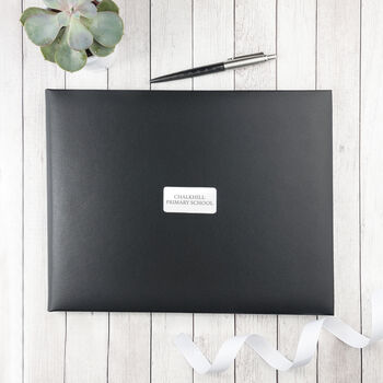 Personalised Premium Leather Visitors Book, 6 of 12