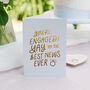 Best News Ever Foil Embossed Engagement Card, thumbnail 1 of 6