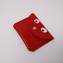 Red Leather Googly Eye Coin Purse, thumbnail 1 of 2