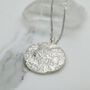 Mini Moon Or Full Moon Necklace In Eco Sterling Silver, thumbnail 4 of 6