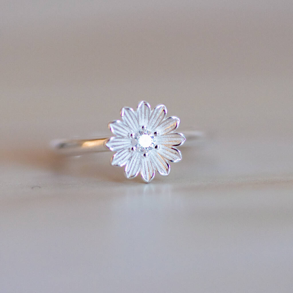 Sterling Silver Flower Toe Ring By Home & Glory | notonthehighstreet.com