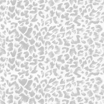 Light Grey Leopard Print Wallpaper, 2 of 2