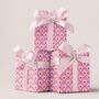 Cosmos Pink Flower Gift Wrap Set, thumbnail 1 of 8