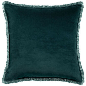 Velvet Fringe Cushion, 4 of 8