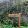 Directional Engraved Oak House Sign Post| Personalised, thumbnail 3 of 7