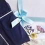 Soft Bamboo Long Grey Winter Pyjamas Floral Gift Box, thumbnail 6 of 8