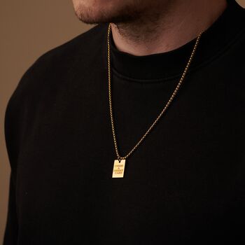 Gold Personalised Name Initials Symbol Letter Pendant Necklace, 3 of 10