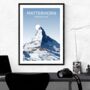 The Matterhorn Alpine Peak Art Print, thumbnail 2 of 3