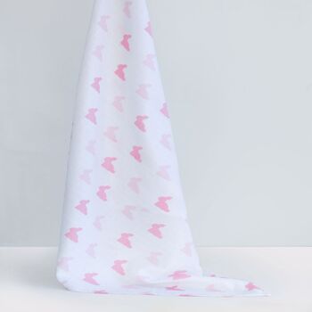 Rosie Lapin Large Swaddle Blanket, 2 of 3