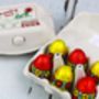Personalised Egg Box With Foiled Chocolate Eggs, thumbnail 2 of 4