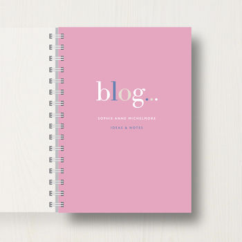Personalised 'Blogger's Journal Or Notebook, 9 of 10