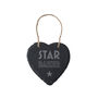 'Star Baker' Slate Heart Hanger, thumbnail 2 of 2