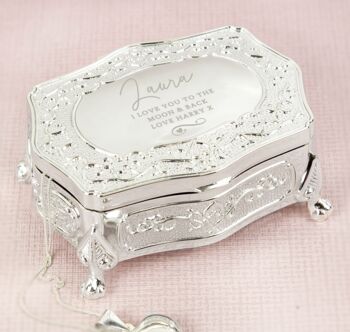 Personalised Small Antique Style Trinket Box, 4 of 4