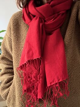 Cashmere Silk Pashmina Scarf, 2 of 2