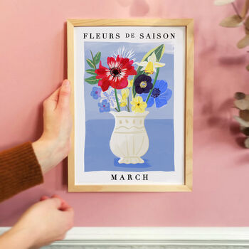 Seasonal Flowers Personalised Print, 11 of 12