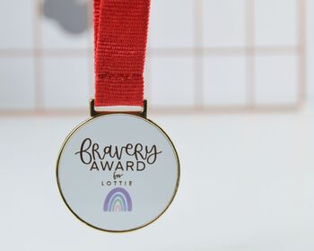 Personalised Bravery Award Medal, 2 of 3