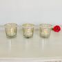 Vintage Mercury Glass Diamanté Tea Light Holder, thumbnail 4 of 6