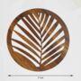 Wooden Tea Coaster With Stand Leaf Design, thumbnail 4 of 5