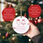 To Grandparents From The Bump Xmas Tree Decoration C, thumbnail 2 of 3