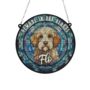 Cavapoo Brown And White Memorial Suncatcher, thumbnail 2 of 6