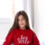 Christmas Big/Little Sibling Embroidered Sweatshirt Jumper Brother And Sister Available, thumbnail 6 of 12